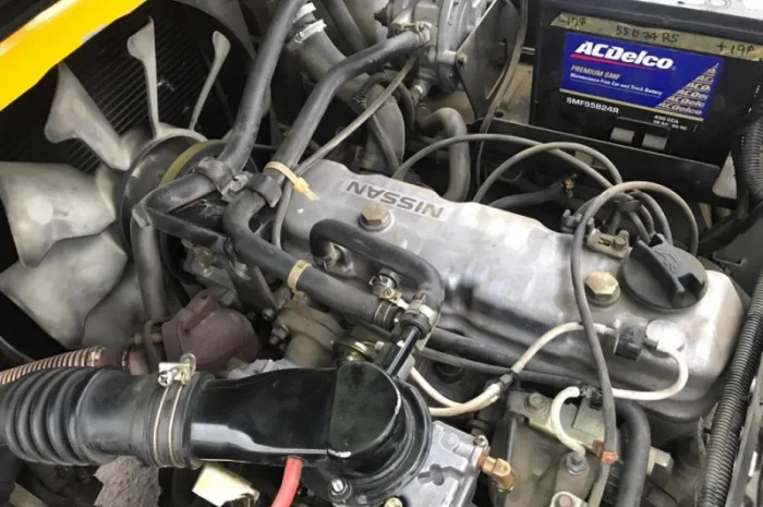 Газ-бензиновый вилочный погрузчик Nissan PL02A20W на 2 тонны- фото № 6