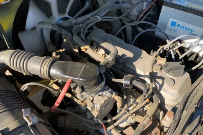 Вилочный автопогрузчик Nissan газ-бензиновый- фото № 10