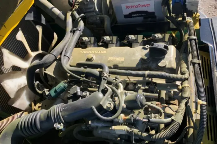 Вилочный автопогрузчик/автонавантажувач Mitsubishi с ротатором (переворачивателем)- фото № 6