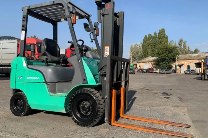 Вилочный автопогрузчик/автонавантажувач Mitsubishi, газ-бензин- фото № 5