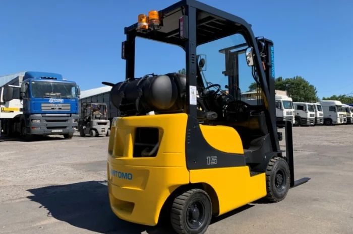 Газовый вилочный автопогрузчик Sumitomo (Mazda) с боковым смещением- фото № 2