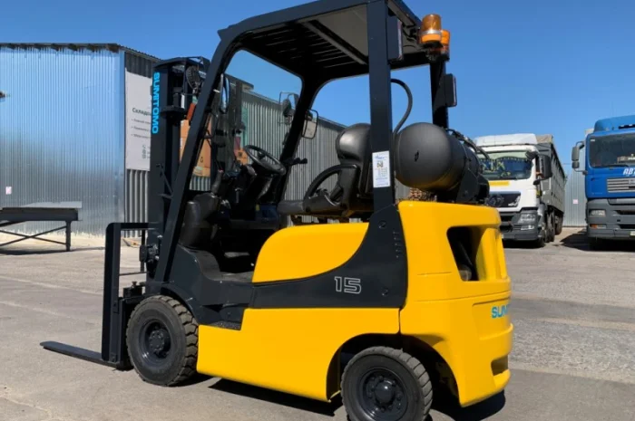 Газовый вилочный автопогрузчик Sumitomo (Mazda) с боковым смещением- фото № 4