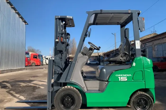 Вилочний навантажувач Mitsubishi KFGE15T-KF2D вагоннiк з щоглою 4.3 метри- фото № 1