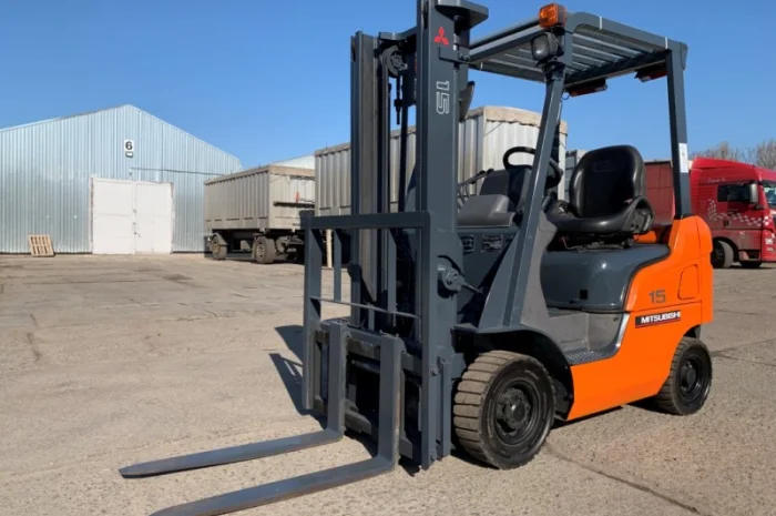 Вилочний навантажувач Mitsubishi KFGE15T-KF34 з бiчним зсувом- фото № 2