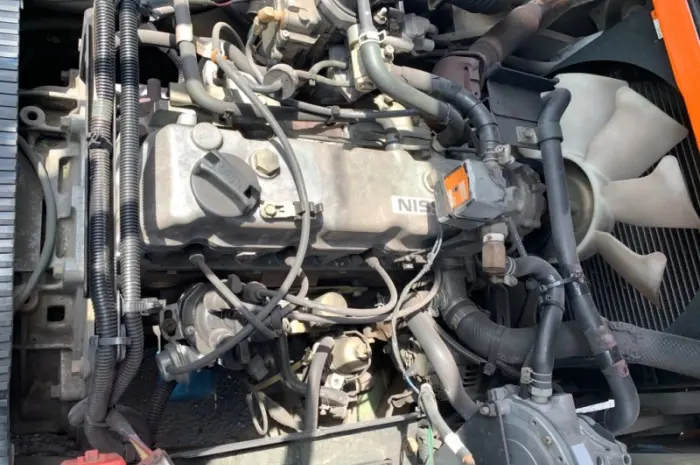 Вилковий автопогрузчик Nissan, вагонник, з бічним зміщенням. Напрацювання 5837 мотогодин- фото № 5