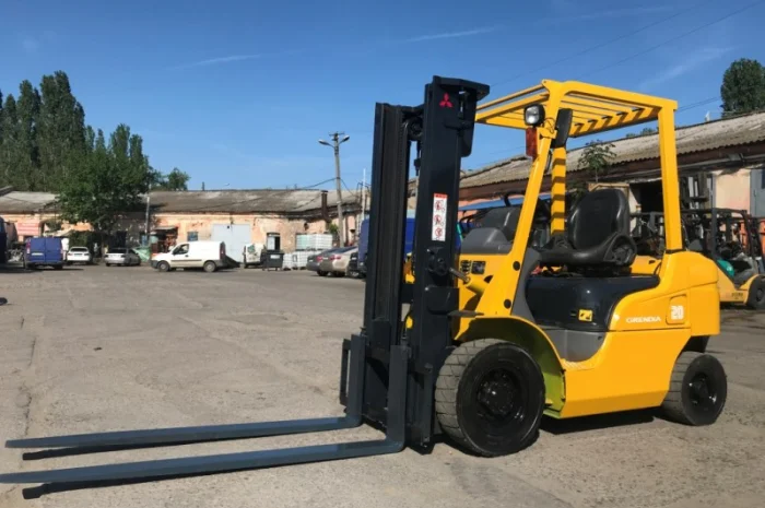 Вилочный погрузчик Mitsubishi FGE20T-F17D с секцией гидравлики для подключения навесного- фото № 2