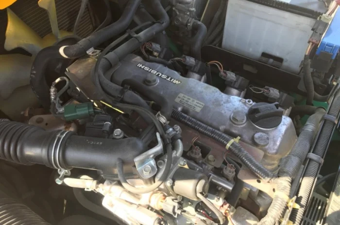 Вилочный погрузчик Mitsubishi FGE20T-F17D с секцией гидравлики для подключения навесного- фото № 6