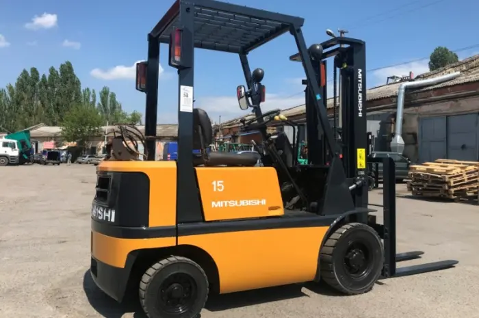 Вилочный газ-бензиновый автопогрузчик Mitsubishi FG15-F25 на 1.5 тонны- фото № 4