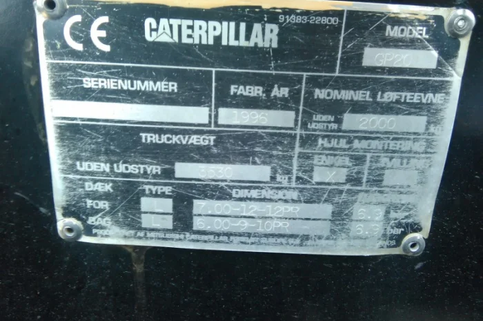 Вилочный погрузчик Caterpiller GP 20- фото № 7