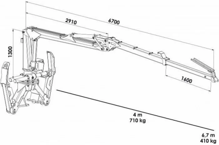 Кран маніпулятор Palms 3.67- фото № 3