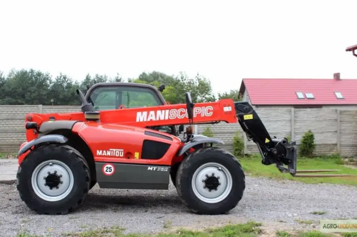 Телескопический погрузчик Manitou MT 732 2005 года + новая резина- фото № 2