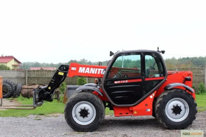 Телескопический погрузчик Manitou MT 732 2005 года + новая резина- фото № 4