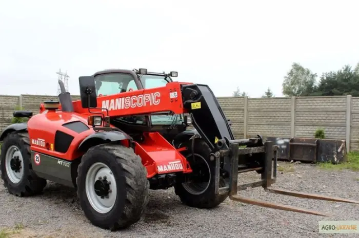 Телескопический погрузчик Manitou MT 732 2005 года + новая резина- фото № 8