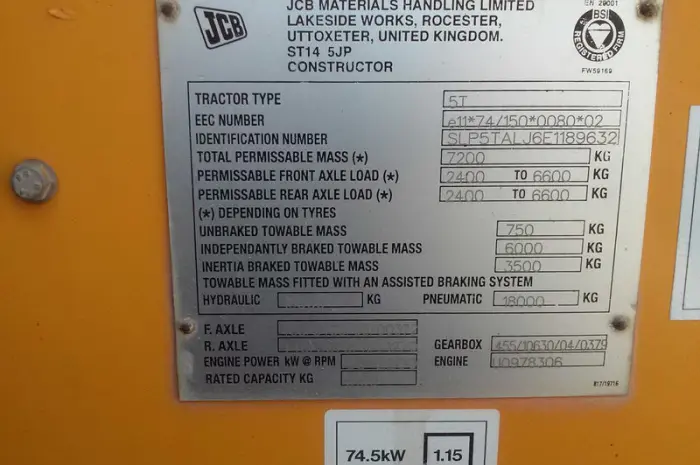 В наличии телескопический погрузчик JCB 531-70 Agri 2006 года- фото № 9