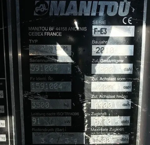 Телескопический погрузчик MANITOU MLT 735- 120 LSU PS 2010 года- фото № 10