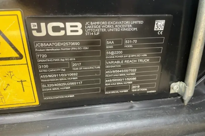 Телескопічний навантажувач JCB 531-70 (2017)- фото № 8