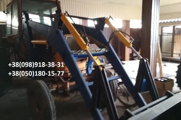 Фронтальный погрузчик на трактора МТЗ, ЮМЗ, Т-40 с выгрузкой 4, 5м с быстросъемным ковшом- фото № 2