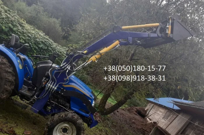 Фронтальный погрузчик на минитрактор, навантажувачі. Челюстной ковш- фото № 10