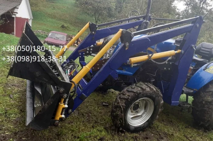 Фронтальный погрузчик на минитрактор, навантажувачі. Челюстной ковш- фото № 5
