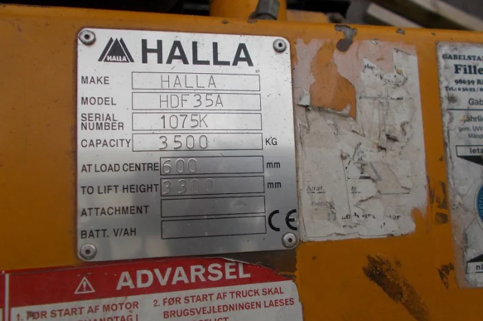 Продам вилочный дизельный погрузчик 3, 5т. Halla HDF35A- фото № 3