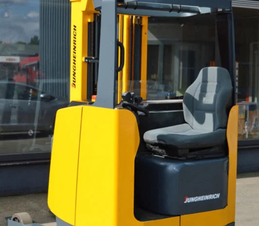 Штабелер-ричтрак Jungheinrich ETM 214, батарея 2010 г., 1400 кг, 5300 мм подъем- фото № 2
