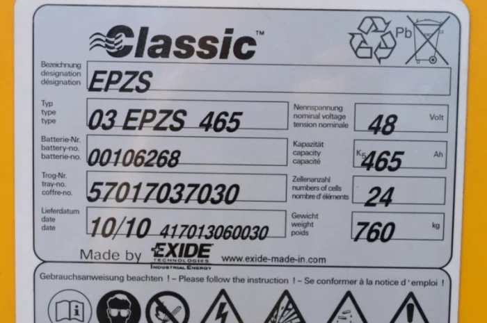 Штабелер-ричтрак Jungheinrich ETM 214, батарея 2010 г., 1400 кг, 5300 мм подъем- фото № 6