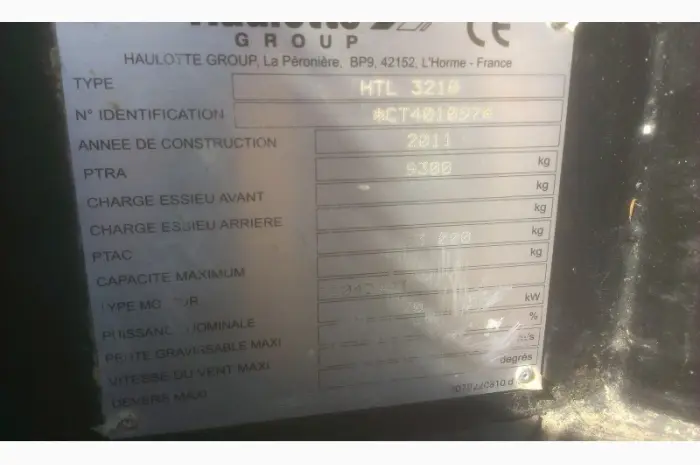 Дизельный погрузчик Haulotte, 2011 года, 3.2 т., 10 м.высота подъема (Manitou, JCB)- фото № 5