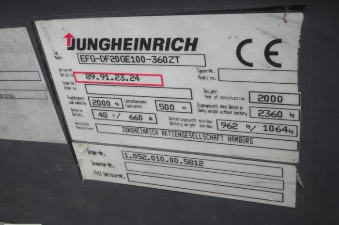 Погрузчик вилочный Jungheinrich EFG-DF20-650DZ, электро, 2 т., 6.5 м.высота подъема- фото № 6