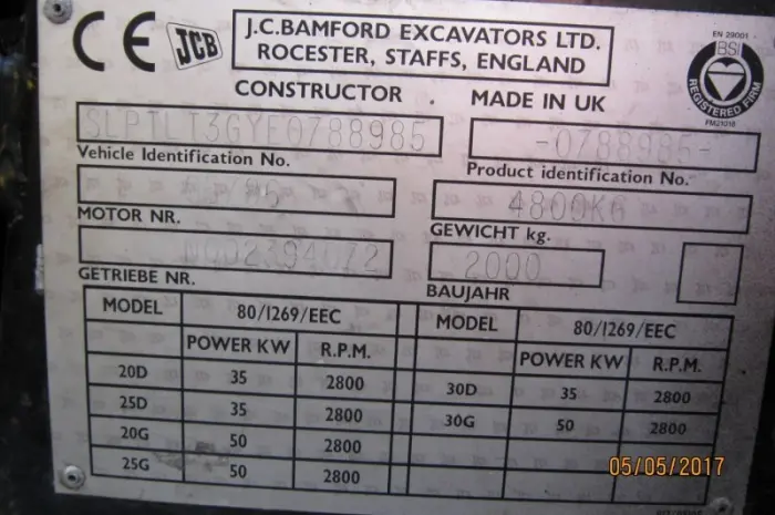 Погрузчик JCB TLT30G, 2000 г., 3800 м/ч, 3т., 4 метра высота подъема, газ- фото № 15