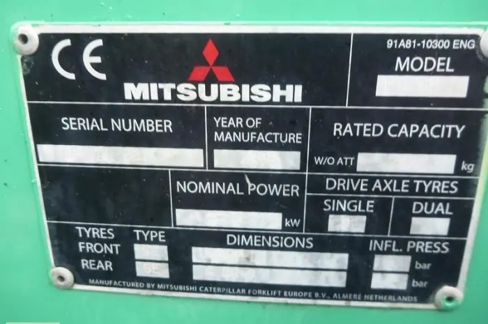 Погрузчик вилочный Mitsubishi FG20N, газ, 2 т., 5500 мм высота подъема- фото № 6
