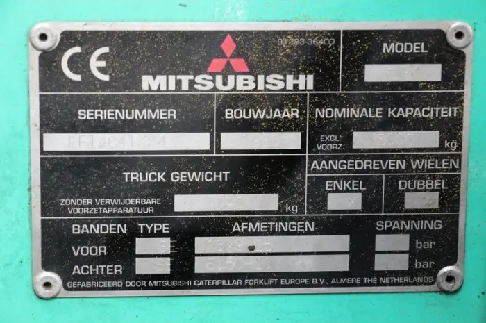 Дизельный погрузчик бу Mitsubishi FD30T, 3т., вагонник, каретка- фото № 3