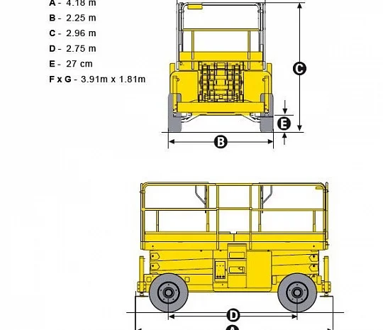 Ножничный подъемник Haulotte H18, 2012 г., 565 м/ч! Цена снижена- фото № 5
