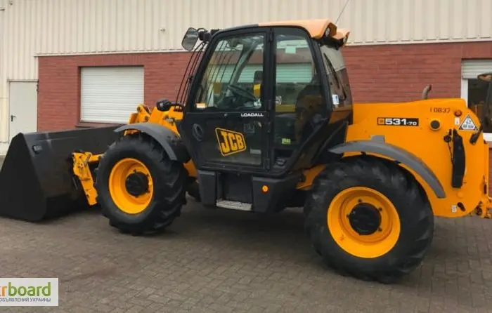 Телескопический погрузчик JCB 531-70, 2012 г., джойстик, кондиционер, 3100 м/ч- фото № 1
