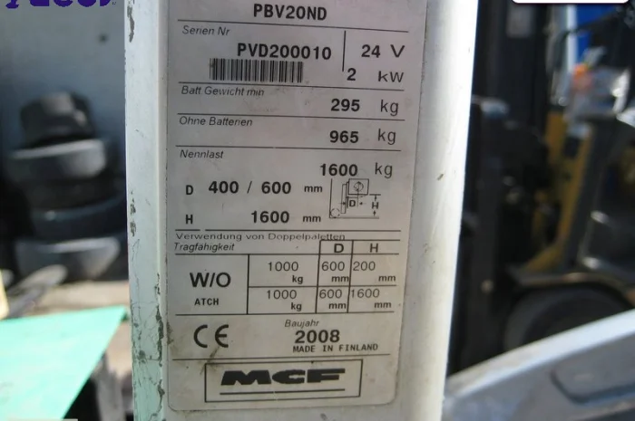 Продам электротележку б/у MITSUBISHI PBV20ND- фото № 8