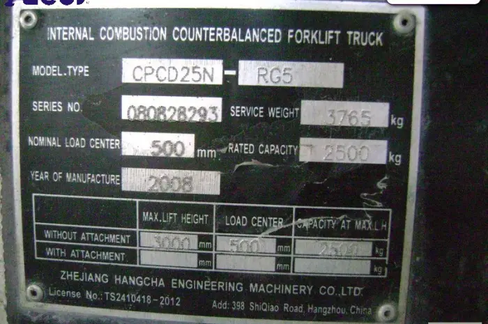 Продам дизельный погрузчик б/у HС CPCD25N-RG5- фото № 3
