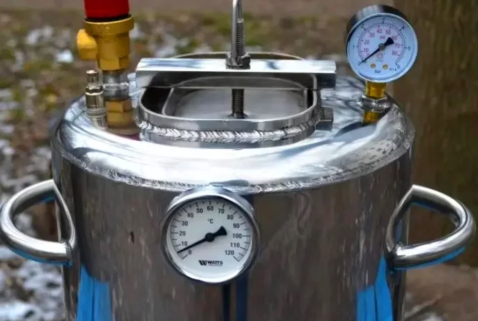 Автоклав Люкс-21 (на 21 банку) з біметалевим термометром- фото № 1
