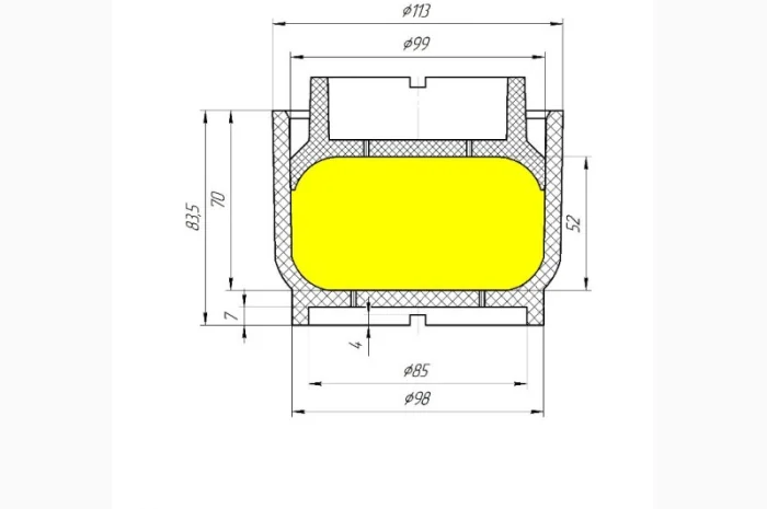 Форма для сыра круглого весом до 0.5 кг типа "Гауда", "Бэби Гауда"- фото № 3