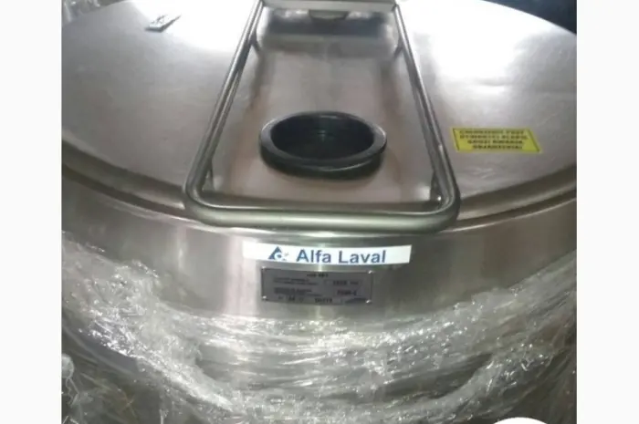 Танк охладитель молока б/у Alfa Laval 1000 открытого типа объёмом 1000 литров- фото № 2