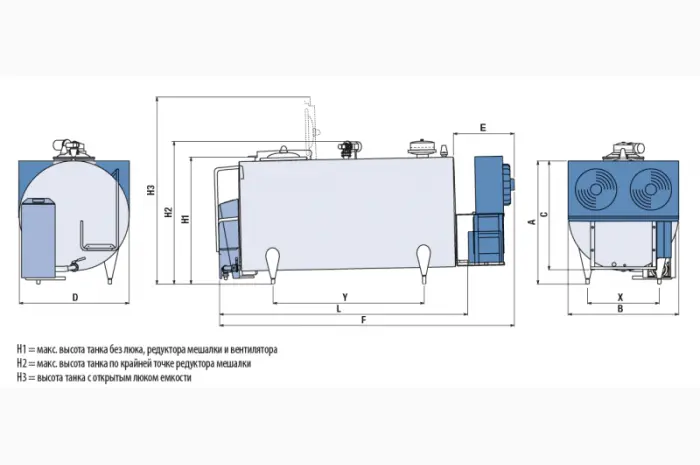Молокоохолодитель новый Frigomilk G9 объемом 18000 литров- фото № 3
