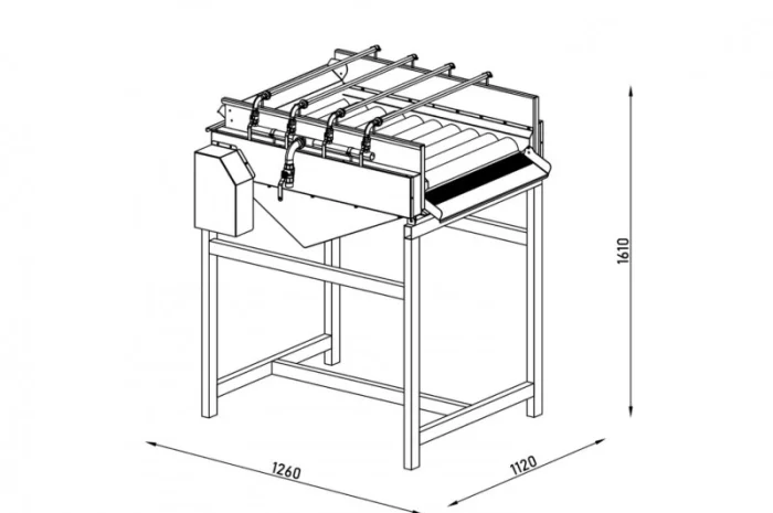 Щіткова миюча машина для ягід, овочів, фруктів і.т.д- фото № 4