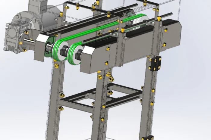 Ременной пасиковый конвейер для пищевой продукции, ягод- фото № 1