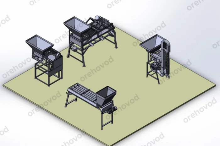 Промислова лінія з переробки волоського горіха (50 кг/год)- фото № 1