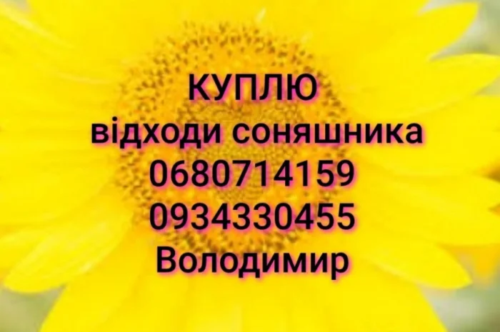 Куплю відходи соняшника ділові. Самовивіз- фото № 1
