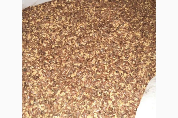 Отходы льна коричневого золотого в наличии- фото № 2
