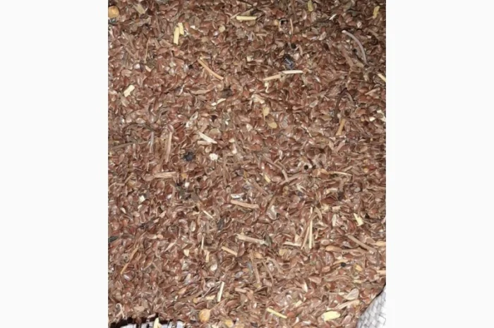 Отходы льна коричневого золотого в наличии- фото № 6