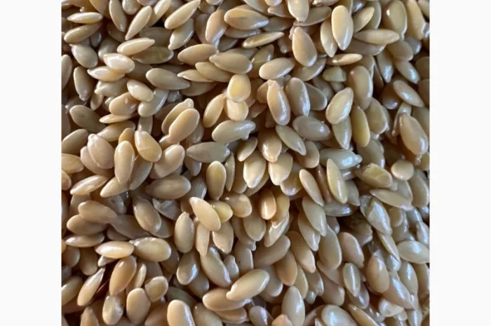 Льон коричн, золотистий- фото № 2