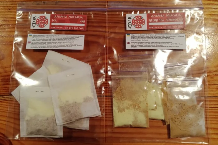 Чай з червоного мухомора та пантерного мухомора у пакетиках- фото № 1