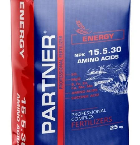 NPK 15.5.30+S+Mg+АМК+МЕ ENERGY Комплексное удобрение PARTNER- фото № 1