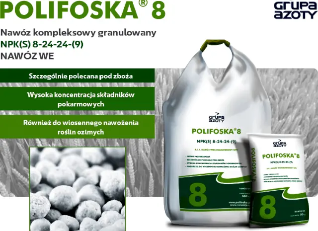 Поліфоска 8 NPK 8:24:24+9(S) / Polifoska 8- фото № 1