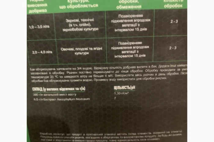 Ружверт Турбо - універсальне добриво на основі трьох форм азоту та екстракту водоростей- фото № 2